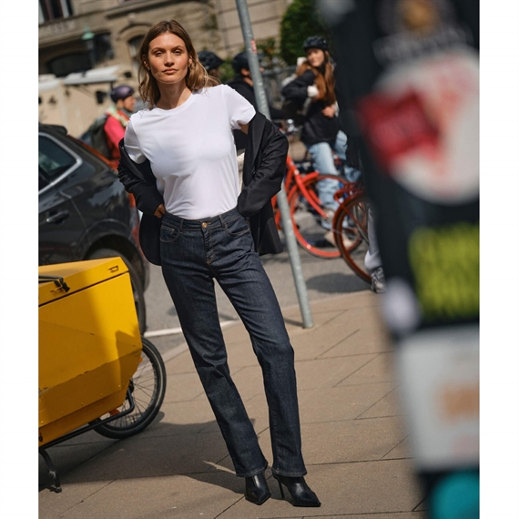 Mos Mosh Cecilia Cover Long Jeans, Dark Blue 